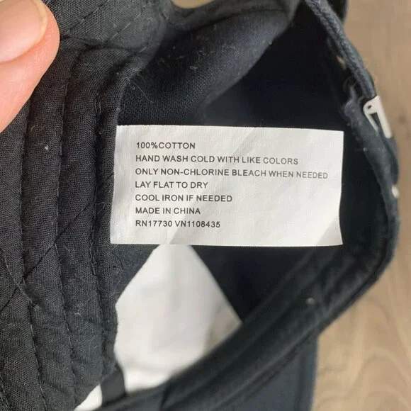 American Flag Front Ball Cap Black Adjustable Strap and Clamp Close - Picture 8 of 10